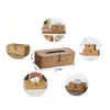 Nieuwe rattan tissue box home decoratie handgemaakte desktop tissue rattan tissue box voor Barthroom, Home, Hotel and Office