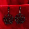 Boucles d'oreilles en peluche gothique pentagone épines métalliques en métal goutte d'oreille de boucle d'oreille harajuku unique Halloween à cinq points bijoux y2k cadeau 2024 Ins