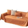 Stolskydd Couch Cover Soffa Simple Solid Color Waterproof Section Slipcover slitstöd