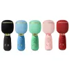 Microphones Karookes sans fil microphone 6 effets sonores à main microphone Typec Reccharagable Bluetooth Compatible 5.0 Cadeaux pour les enfants