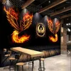 Fonds d'écran Milofi Fire Phoenix Bar Bar Nightclub TV Toolling Fandle Mur grand papier peint mural