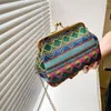 Torby Duffel 1PC w stylu etnicznym torba na ramię moda crossbody tkana bohemianowa torebka podróżna mała plecak