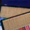 鉛筆72pcs水溶性カラーペンシル鉄ボックスパッケージアーティストグラフィティスケッチペインティングカラーリングプロフェッショナルブラシの文房具