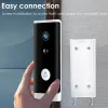 Dörrklockor Tuya WiFi Doorbell Camera 1080p HD Battery Video Door Bell Smart Home Night View Security Protect App Control Alexa Google