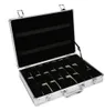 BEKIJKBOEKEN Cases 24 Grid Aluminium Suitcase Case Display Storage Box Bracket Clock9430773