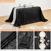 Table Cloth Sequin Tablecloth Glitter Rectangular Gold For Birthday Wedding Decoration Party Banquet Home Decor Support Custom