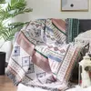Bohemisk rutig filt för soffa säng dekorativa filtar utomhus camping picknick boho täckkast med tofs 240325