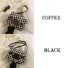 Bolsas de ombro Houndstooth Padrão PU FLAP CRESCODY para mulheres 2024 Inverno Hit Luxury Feminino Bolsas de grife e bolsas