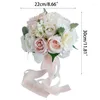 Decorative Flowers Korean Artificial Silk Ornament Handheld Crafts Decor Supplies For Wedding Valentine Day