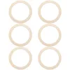 Dekorativa blommor 6 datorer Wreath Frame Garden Decore Round Form Tool Base Diy Metal Rings Crafts Wood Flower Garland