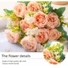 Dekorativa blommor olika färg konstgjorda siden bukett pion hortensia kombination blommor boll bröllop hem dekoration