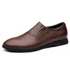 Sapatos casuais homens mocassins luxuoso couro formal mocassins respiráveis vestido de noite de condução preto calçados macios