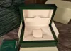 Neue Stil Green Watch Original Wood Box Papers Geschenke Uhren -Boxen Leder -Bag -Karte für Crown Logo Box 116660 116600 Uhrenbox2945261