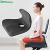 Pillow PurenLatex One-Pieces Memory Foam Seat Back Orthopedic Coccyx Spine Hemorrhoid Treat Pad Release Pain S