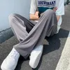 Summer Ice Silk Straight Pants Plus Size 5xlm Mens Streetwear Thin Casual Men Loose Breatble Ben 240326