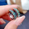 Anneaux Nouveaux boucles d'oreilles de Drop Moisanite 925 Silver Round Excellent Couleur D Couleur Diamond Tested Bijoux