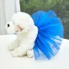 Hundkläder Princess Dress Summer Pet Costume Valp för små medelkjolar Kläderförsörjning