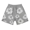 Designer Big Size Puff Cotton Flower Shorts hommes femmes Denm Tears Courts Pant de mode Pantalon Streetwear pour hommes