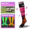 スーツフィンドウェイメリノウールスキーソックス冬の暖かい靴下の女性女性1ペアの子牛（OTC）サーマルソックス