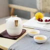 Teaware set vita porslin kungfu rese te -set koppar och muggar kaffevaror tekoppar kopp kaffe tekanna teeware teware gaiwan