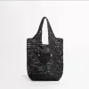 Einkaufstaschen Designer -Tasche Strohbeutel Strandtasche Mode Mesh Hollow gewebt für Sommer Strohbag Schwarz Aprikosen Sommergewebe