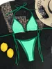 Swimwear féminin 2024 Deux pièces de la plage Bathonage de baignade Biquini Swim Beach Wear Sexy Leopard Print Sweet Bikini Set