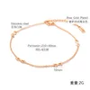 Popular Bracelet infinity 8-character titanium steel plated rose gold Anklet