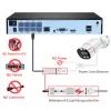 Steuerung 4K 8MP 4MP 8Ch POE IP Überwachungskamera -Sicherheitssystem Kit Set AI Face Detection Audio Smart Outdoor IP -Kamera NVR -Set