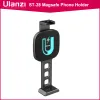 Monopods Ulanzi St28 Magnetic Phone Mount Holder for Iphone 12 13 Tripod Mount with Magsafe Vertical Shooting Cold Shoe Video Light