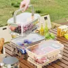 Dîner portable Crisper Outdoor Spring Sortant de grande capacité Boîte à bento Fruit Scellé Conteneur