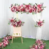 JAROWN AANPASSING Wedding Artificial Flower Row Rose Red Floral Small Corner Bloemset Huwelijksvoorstel Party Achtergrond Decor 240328