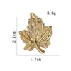 Broches 1 pc vintage metalen broche elegantie plantenbadge pin voor vrouwen temperament bruiloften accessoires mode