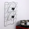 Küche Aufbewahrung Multifunktionales Zubehör Edelstahl Pot Deckel Regal Organizer Pan Cover Racks Stand Halter Gericht