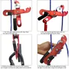 Descender -Stop Stop Camping Rock Abstiegsvorrichtung Abgreifer Rappelling Grace Control Abseilung Outdoor Mountainering 240409