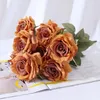 Decoratieve bloemen 9/10 hoofden/Bunch Artificial Rose Bouquet Bruid Holding Wedding Floral Arrangement Accessories Home Room Decor PO Prop