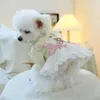 Hundekleidung 1PC Haustierkleidung Katze Frühling und Herbstbärengurt Prinzessin Rock Traktionschnalle geeignet für kleine mittelgroße Hunde