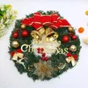 Decorative Flowers Traditional Christmas Front Door Wreath Artificial Pine With Shatterproof Ball Ornaments For Ideal Autumn