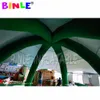 Green et gris 10 md (33 pieds) avec tente d'araignée gonflable soufflant, tentes exposantes extérieures pour les événements