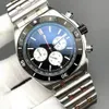 U1 TOP AAA BRETILTITION NAVITIMER Super Ocean Chronomat Hurricane Seawolf Sapphire Men Watch Quartz ChronoGRAPG 50e anniversaire Date Men's Wristwatch Luxe Ice Out Y91