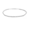 Anklets Elastische strass Decorated Women's Girls Metal Anklet enkelarmbandketen (zilver)