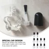 Storage Bottles 10 Pcs Empty Glass Bottle DIY Nail Polish Transparent Nails Gel Toiletry Travel Containers Black For Lipstick Tube