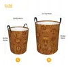 Laundry Bags Dirty Basket Tribal Mask Texture Folding Clothing Storage Bucket Toy Home Waterproof Organizer