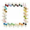 Orecchini ciondoli in stile caramelle di alta qualità 23 colori Crystal Drop Earrings for Women Fashion Jewelry DE003