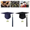 Bérets Classical Graduation Hat Bachelor University Graduate Party PO 2024