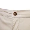 Y2K Summer 100 Cotton White Gym Shorts Mens Casual Business Social Elastic Waist Cargo Bermuda Beach For Men 240323