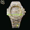 Hip Hop Womens Hips Custom Hop Watchs Luxury avec VVS Moisanite Diamond