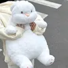ビッグレイジーウサギのぬいぐるみ人形ソフトかわいい白いバニーのおもちゃベイビー睡眠枕カワイイクッション装飾子供の誕生日プレゼント240319