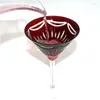 Wine Glasses European Style Martini Glass Handmade Carved Saltpetre Goblet For Cocktails Red And Whisky