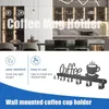 Porta tazza da caffè in cucina a parete a muro di arredamento per arredamento per arredamento a poppa con appendiabiti