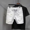 Jeans maschile coreano retrò giapponese versatile sciolto shorts dritto pantaloni casual boys color hip hop corto strappato 230711 6v9q